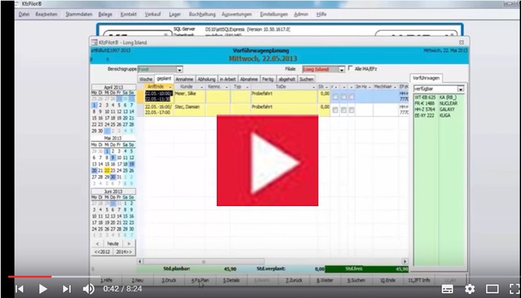 Vorführwagenplanung